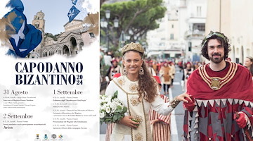 Amalfi, dal 31 agosto al 2 settembre la XXIV edizione del Capodanno Bizantino fa rivivere i fasti dell’Antica Repubblica Marinara